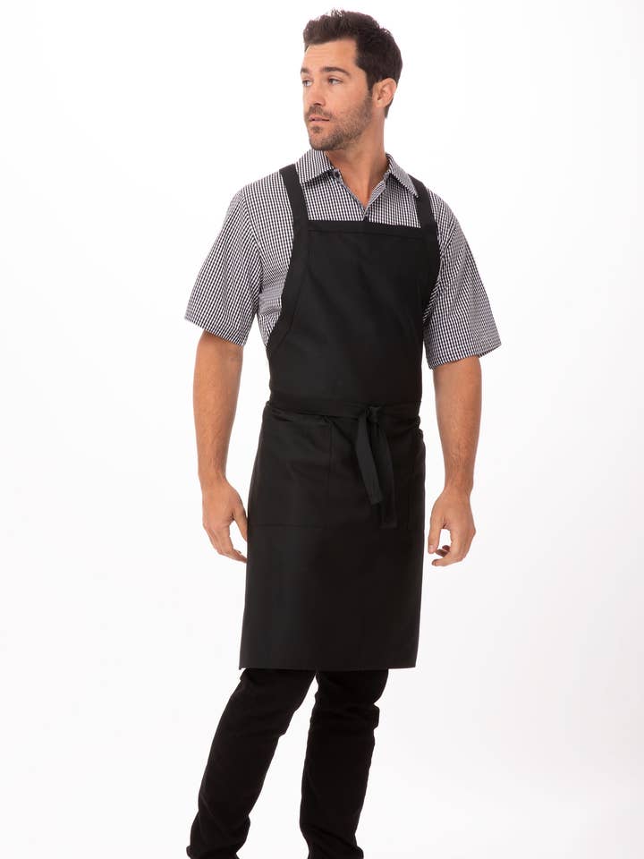 Cross-Back Bib Apron for wholesale by Chef Works