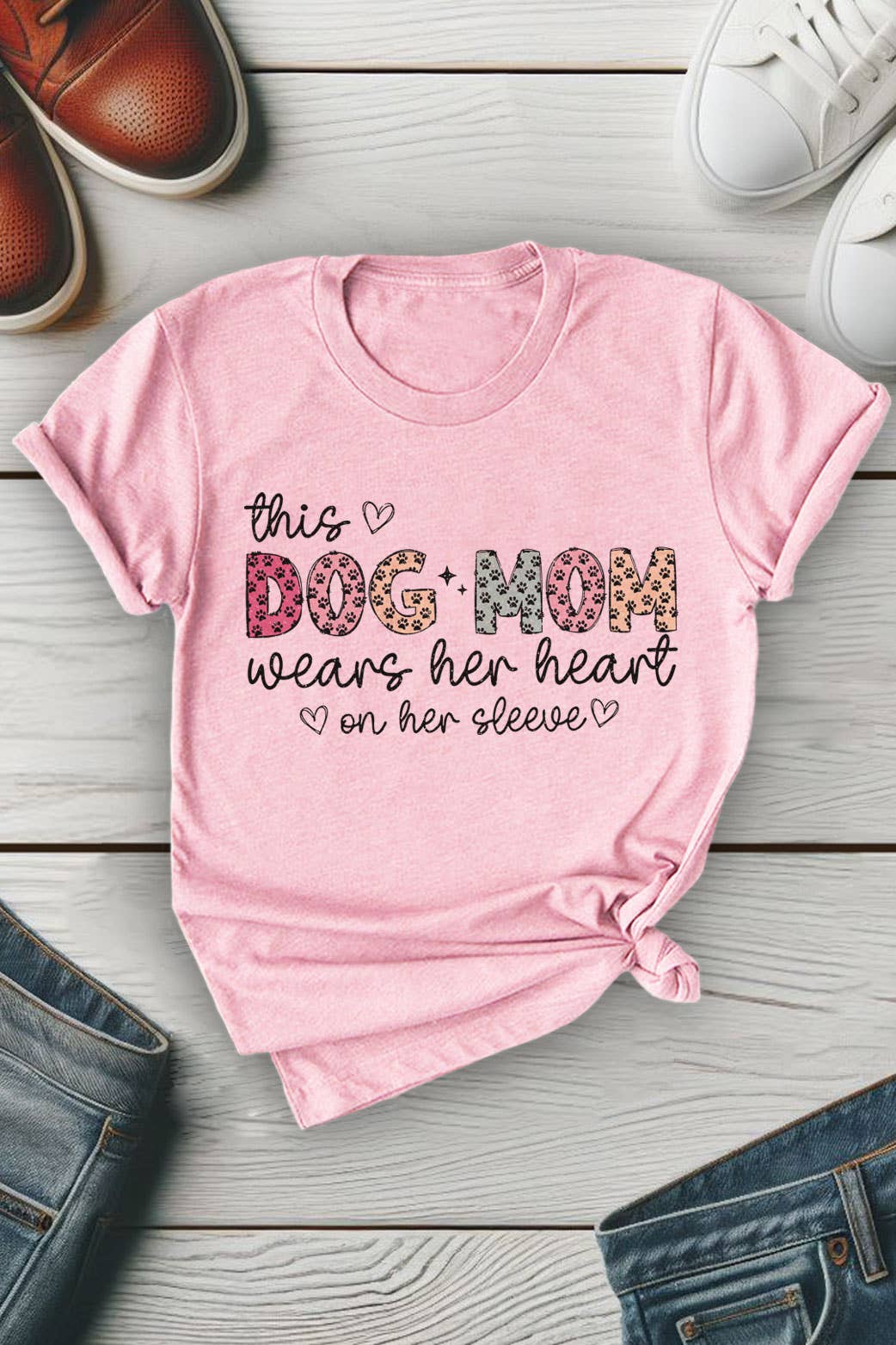 Top Avenue - Vendita all'ingrosso Maglietta serigrafata - Donna - This Dog Mama Wats Her Her Her Her Her Her Her Her Her Her Her Her Her H4