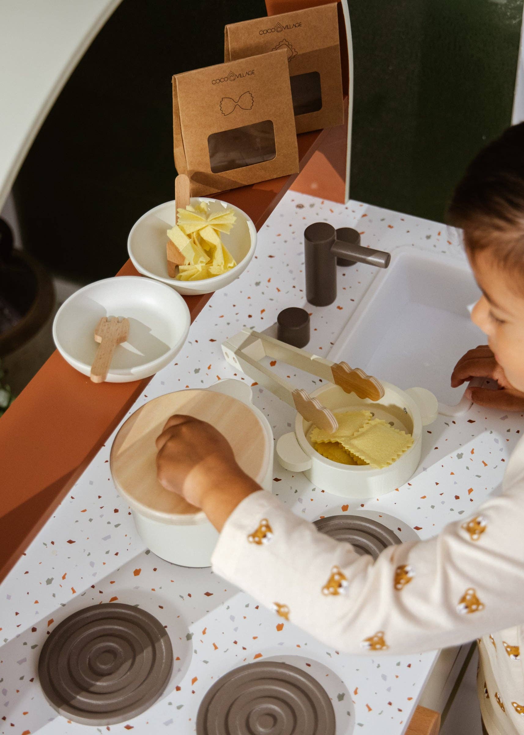 Coco Village - Wholesale Toy Set - Kids - Wooden Pasta Playset5