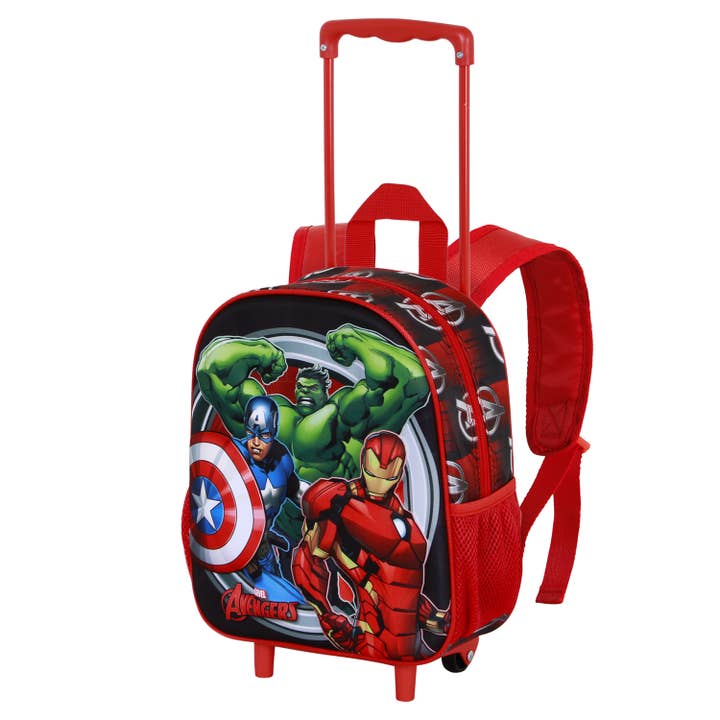 Marvel The Avengers Almighty-Small 3D Backpack with Wheels for wholesale by KARACTERMANIA