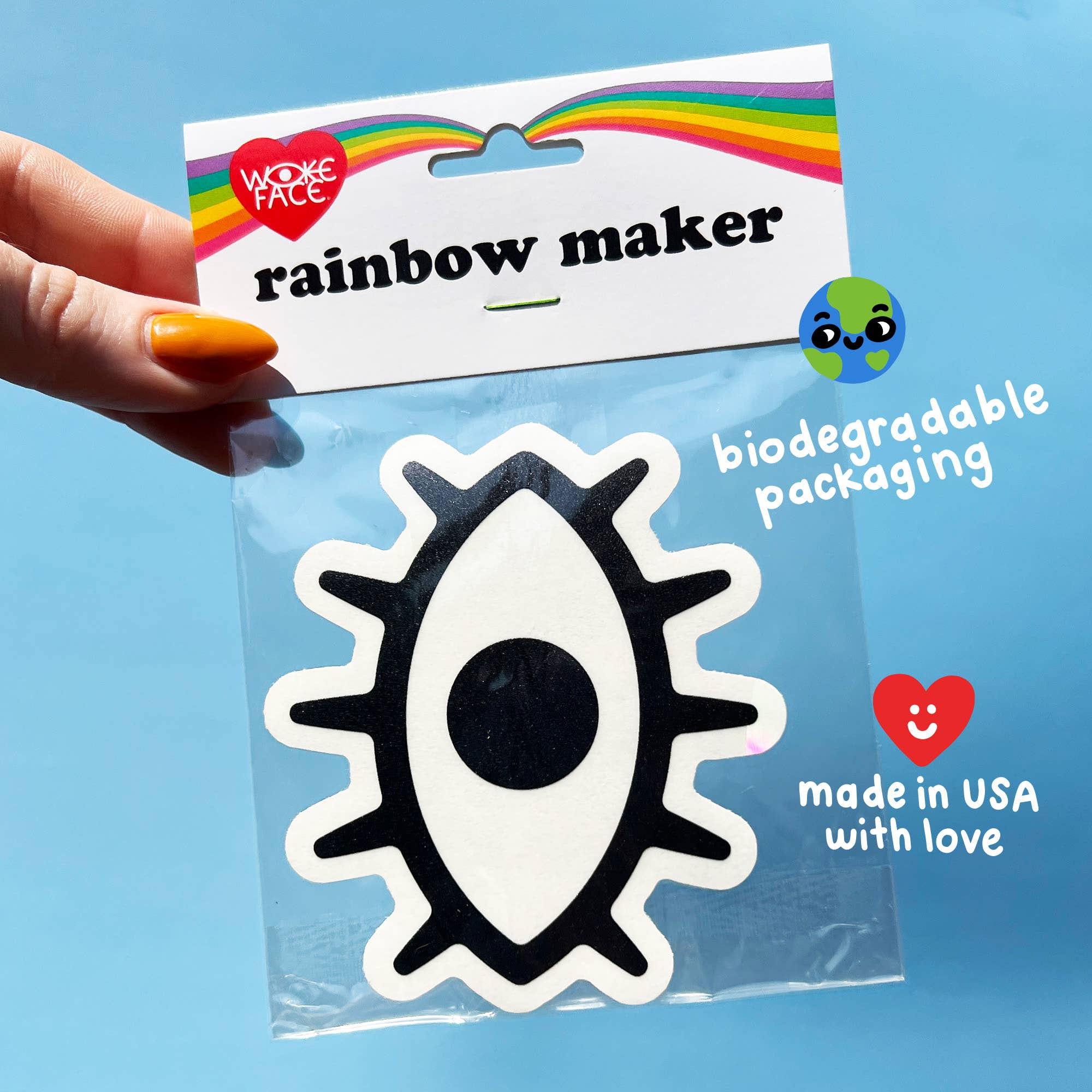 Wokeface - Wholesale Suncatcher - Suncatcher - Rainbow Cloud4