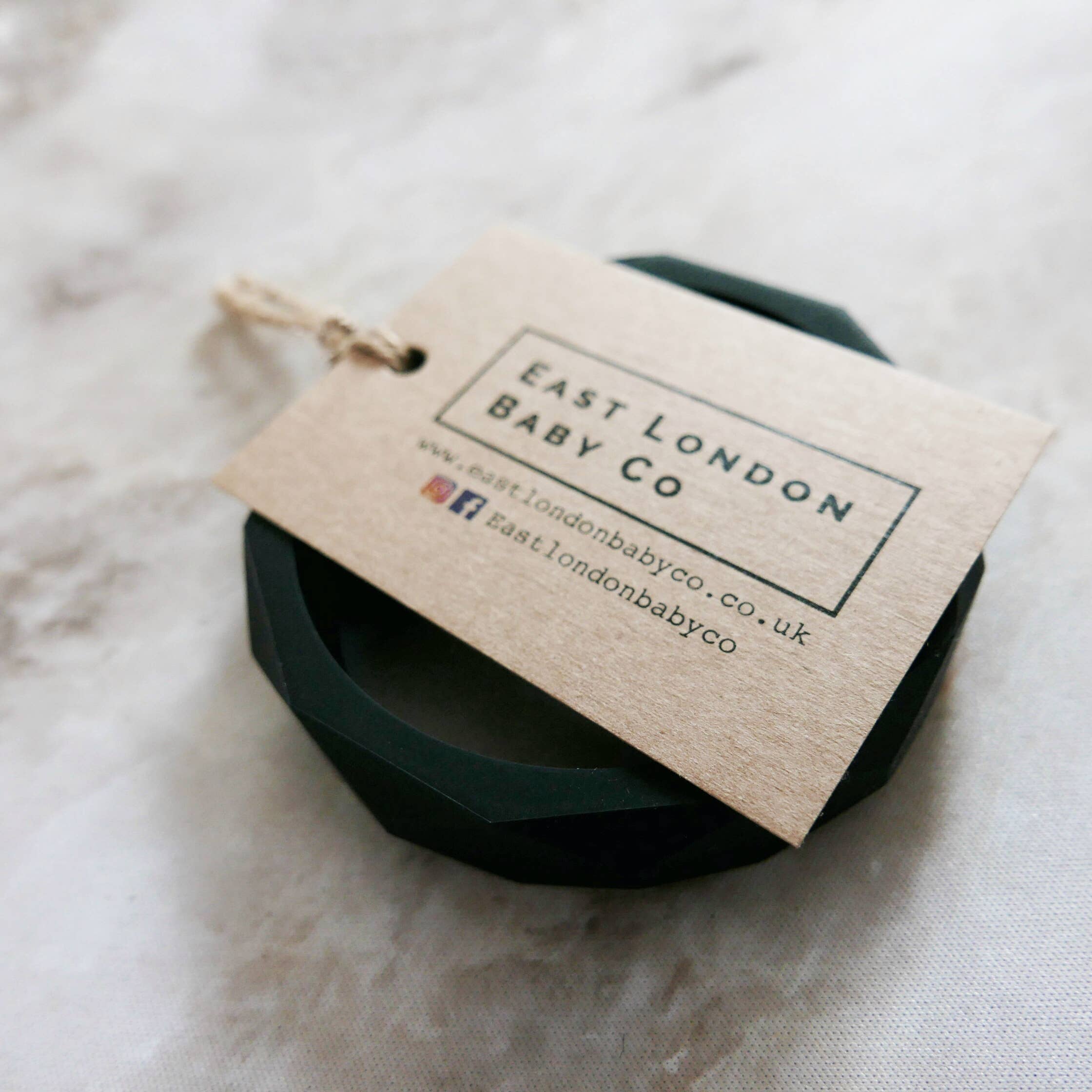 East London Baby Co - Vente Bracelet jonc - Bracelet de dentition géométrique en silicone pour mamans7