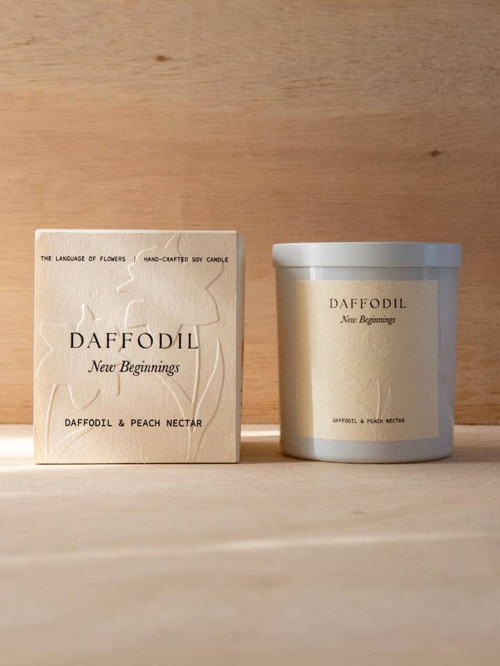 Daffodil Candle | New Beginnings for wholesale by Studio Sol Store