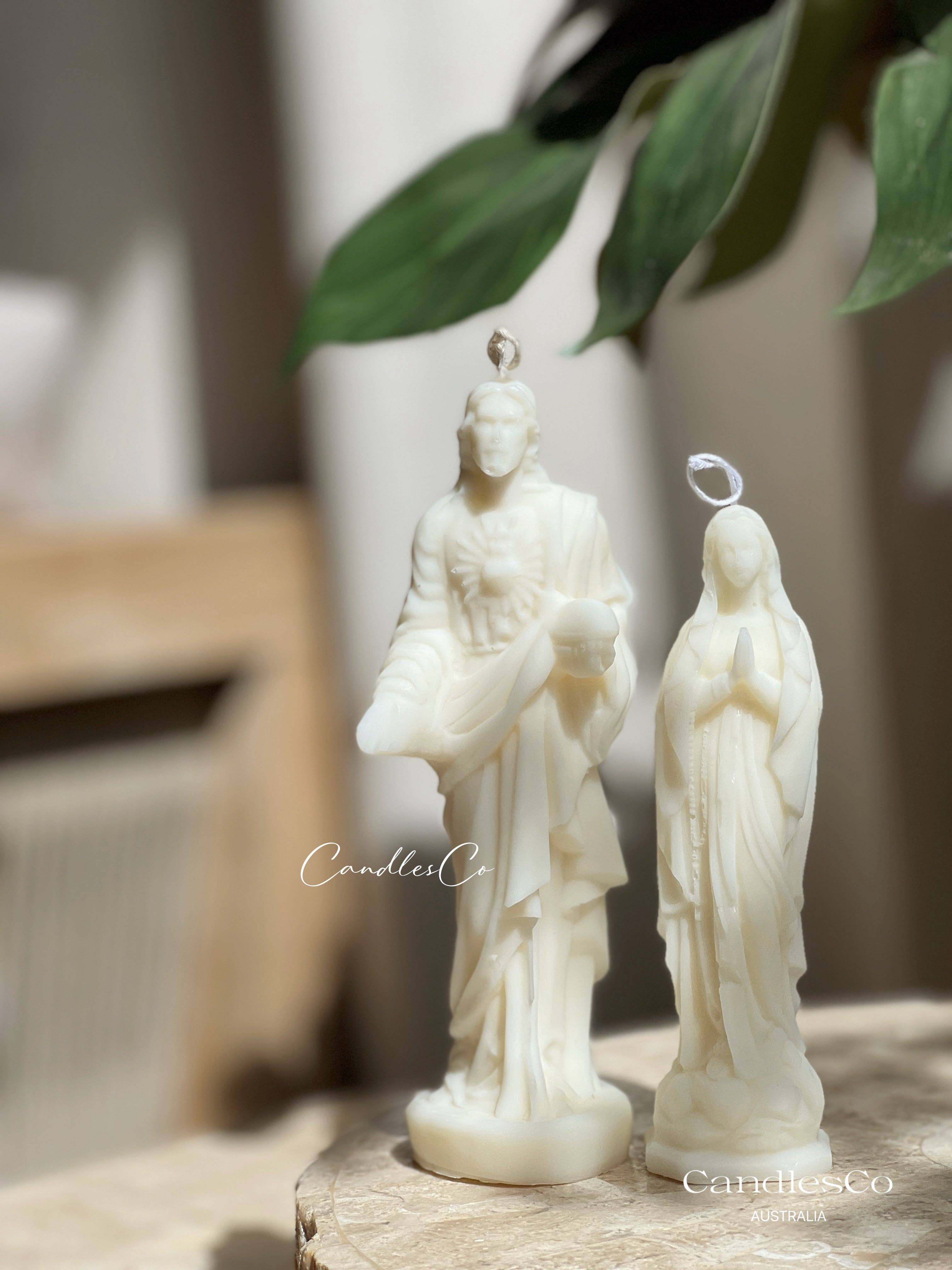 CandlesCo Australia - Wholesale Novelty candle - Jesus and Mary Statue0