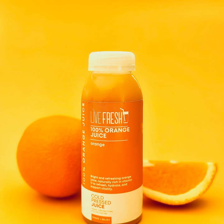 Live Fresh Juicery - Wholesale Wellness Juice/Tonic - 100% Orange Juice1