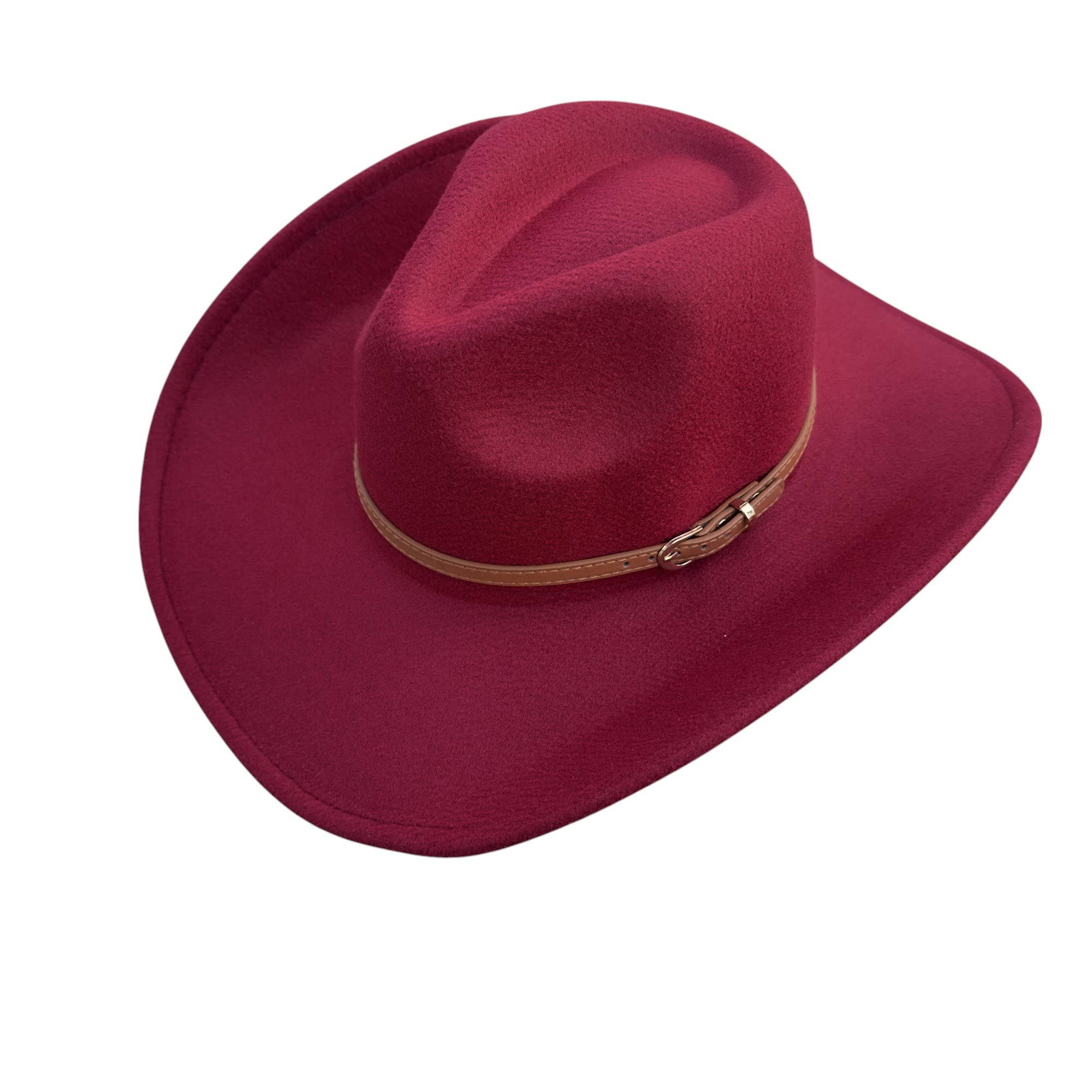 Portia Hat - Wholesale Cowboy Hat - Women's - Vegan Cowboy Hat – Western Charm with Belt Detail12