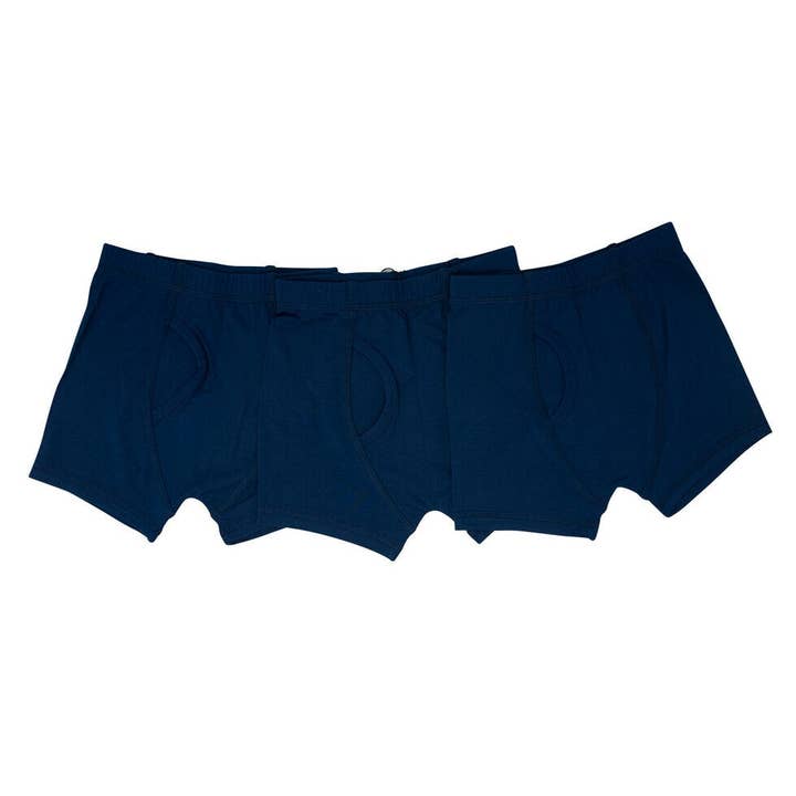 Lot de 3 boxers garçon bleu marine pour la vente par Sweet Bamboo