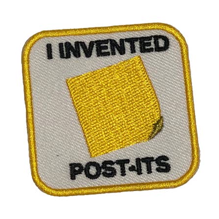 I Invented Post-Its Merit Badge Patch for wholesale by twistedEGOS llc