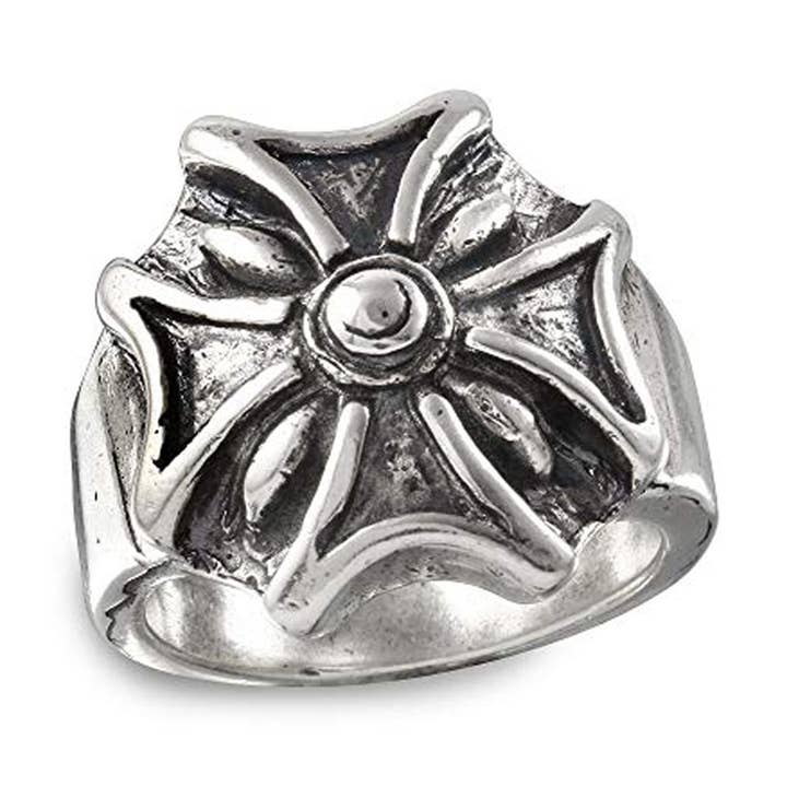 Jernkors Sterling sølvring for engroshandel hos agrock-usa.com