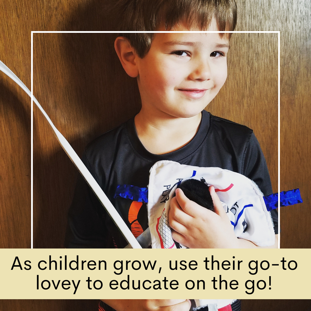 Baby Jack and Company - Wholesale Security/Cuddle Blanket - Baby - Hockey Puck Baby Learning Lovey Tag Stroller Toy 10" x 10"6