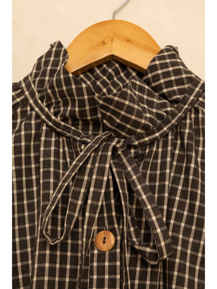 Cottyfish - Wholesale Button Down Shirt - Women's - PAINTER CHECKERED SHIRT5