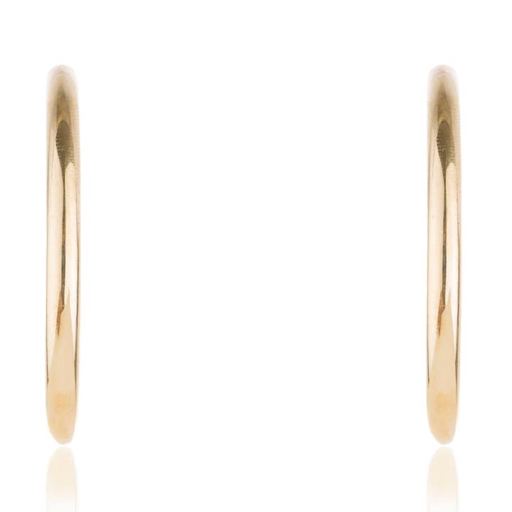 Brooklyn Medium Hoops, Gold Vermeil for wholesale by Suka Jewelry Store
