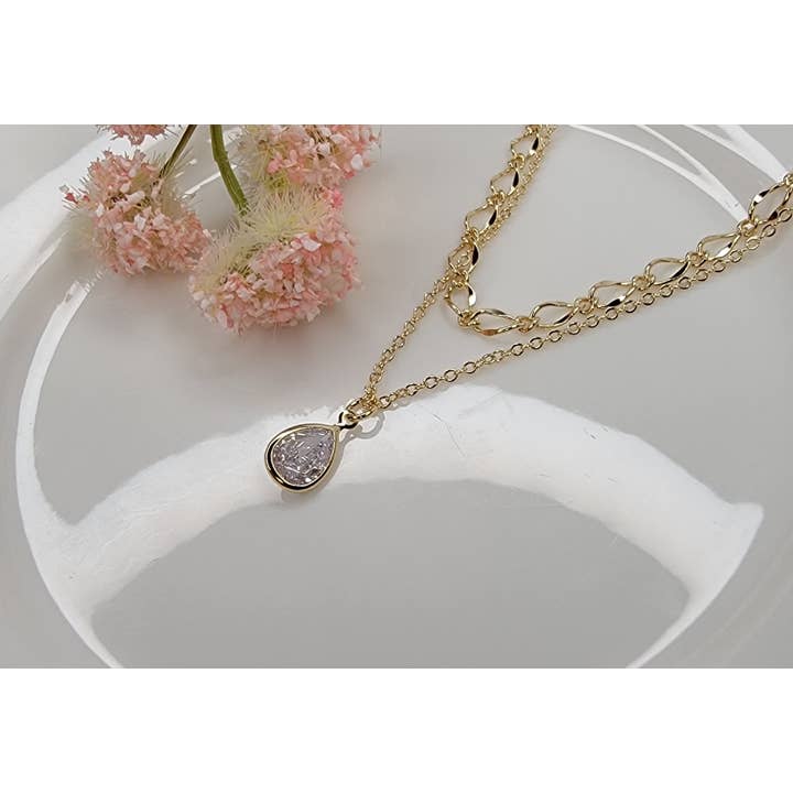 BETTYOH INC – Engroshandel Halskæde med vedhæng – DOBBELT KÆDE HALSKÆDE.4