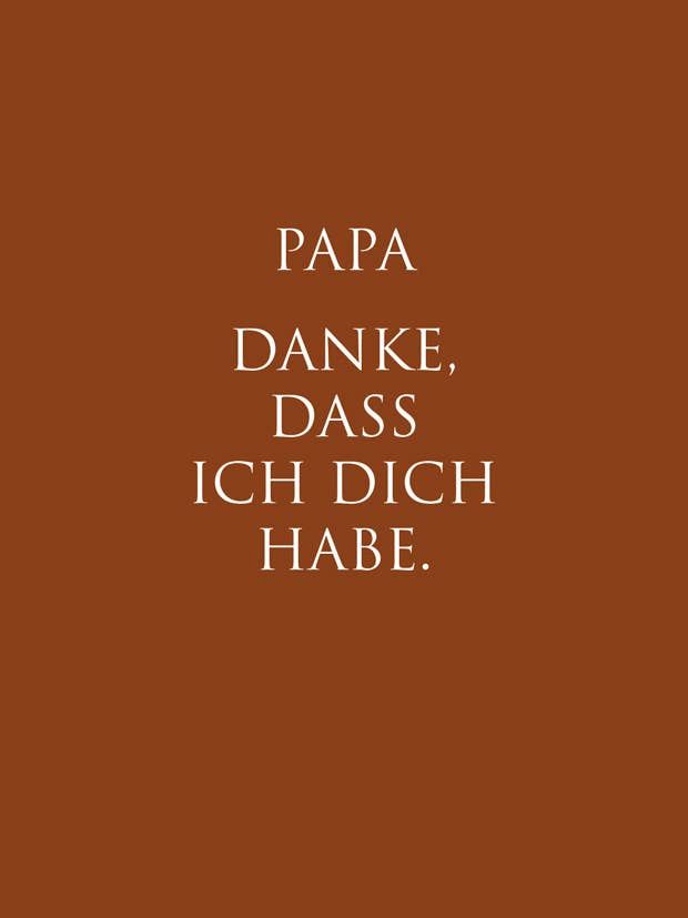 Cartolina «Papà... grazie di esserci» per la vendita all'ingrosso da parte di WUNDERWORT by Angela Gwinner