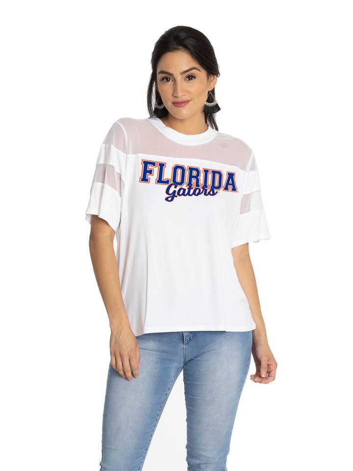 Flying Colors Apparel - Wholesale Screen Printed T-Shirt - Women's - Florida Gators Avery Jersey4