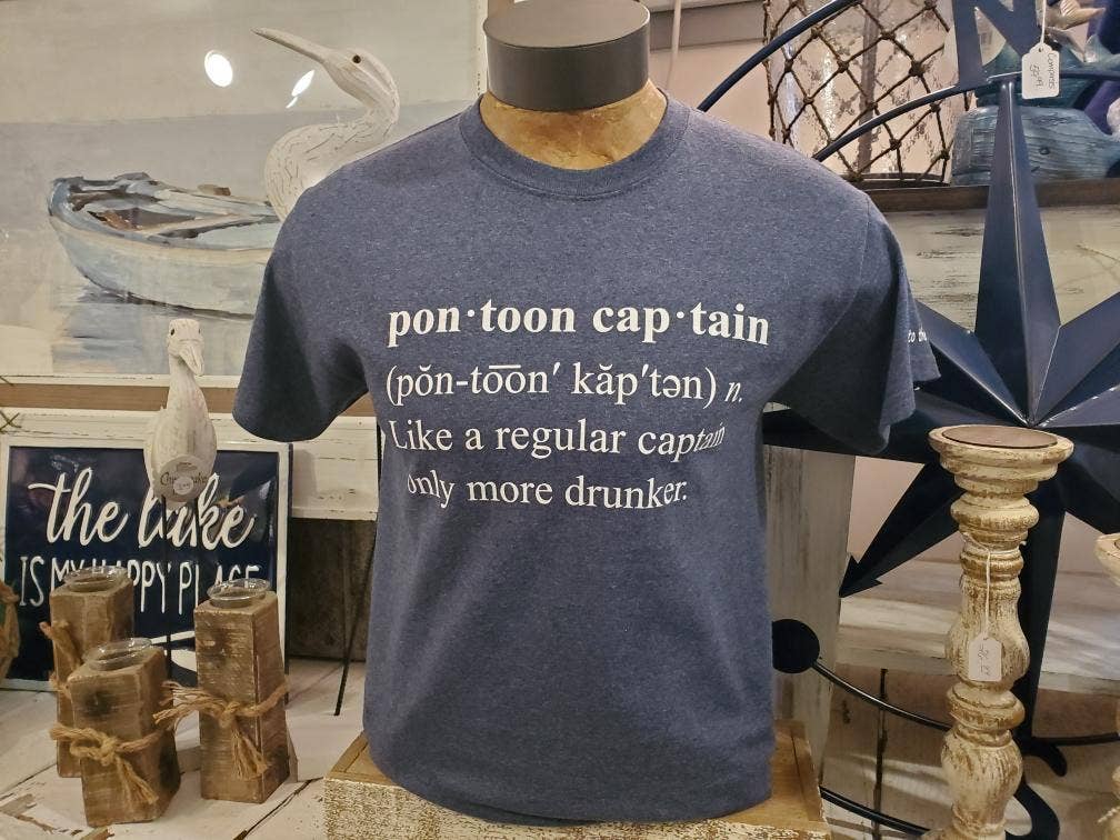 Lake It To The Limit and Possibili-Tees Apparel - Wholesale Screen Printed T-Shirt - Unisex - Pontoon Captain0