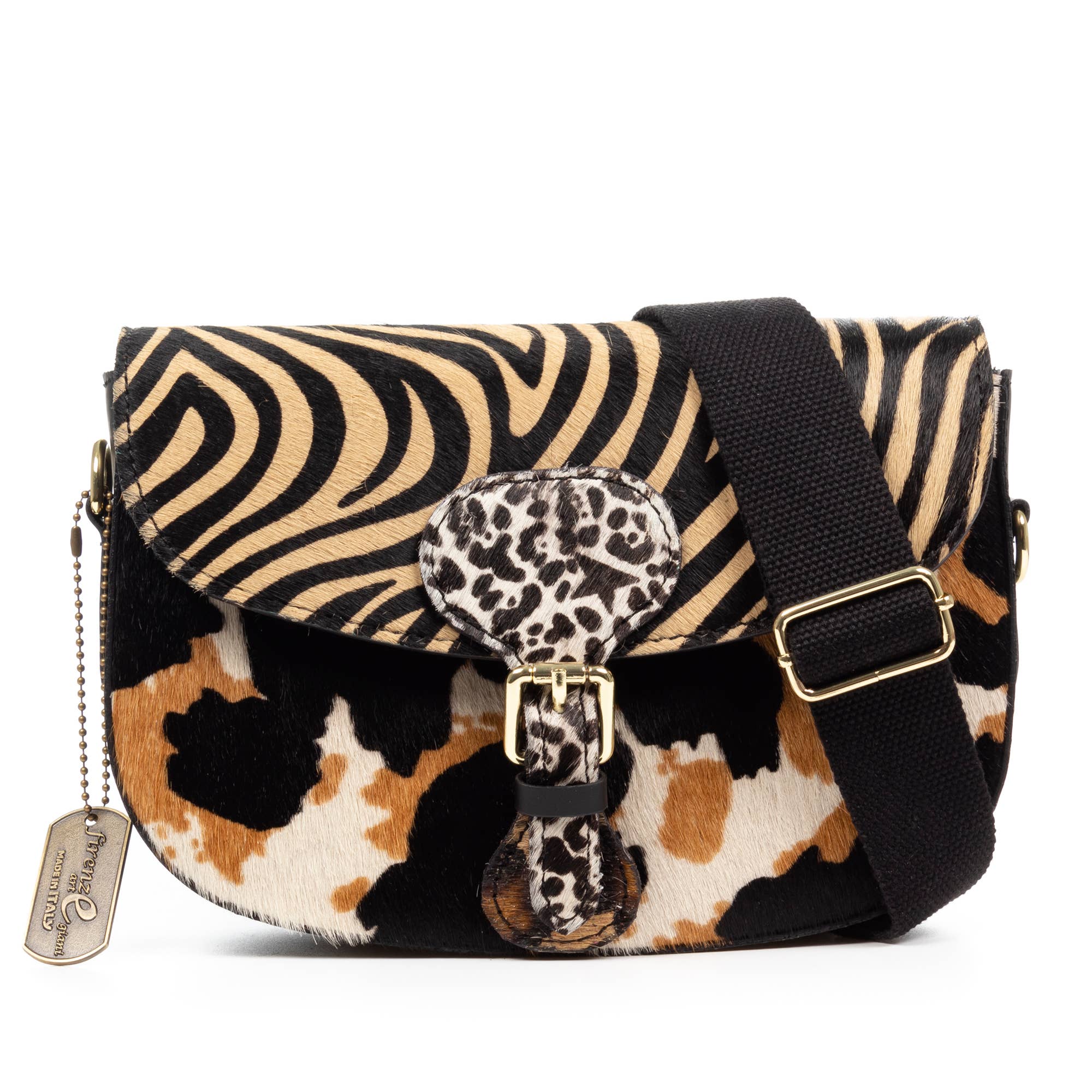 FIRENZE ARTEGIANI - Wholesale Shoulder Bag - Women's - Anghiari shoulder bag. Genuine Cavallino animal print leather.25