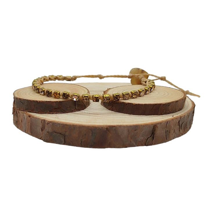 Kristallkedjearmband Små - Multi Topaz för wholesale av QUÉ MÁS JEWELS