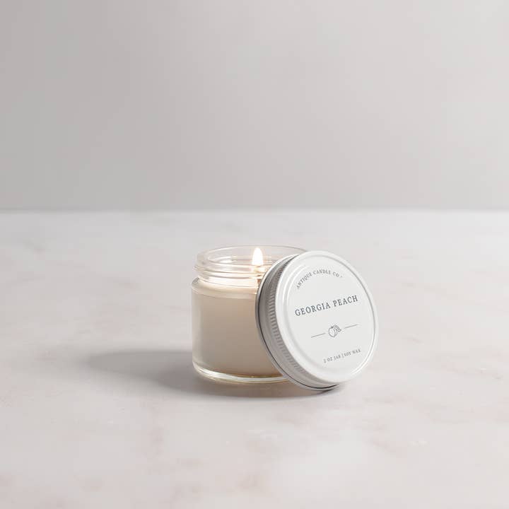 Antique Candle Co.® - Wholesale Jar/Filled Candle - Georgia Peach - Soy Wax Mason Jar Candle