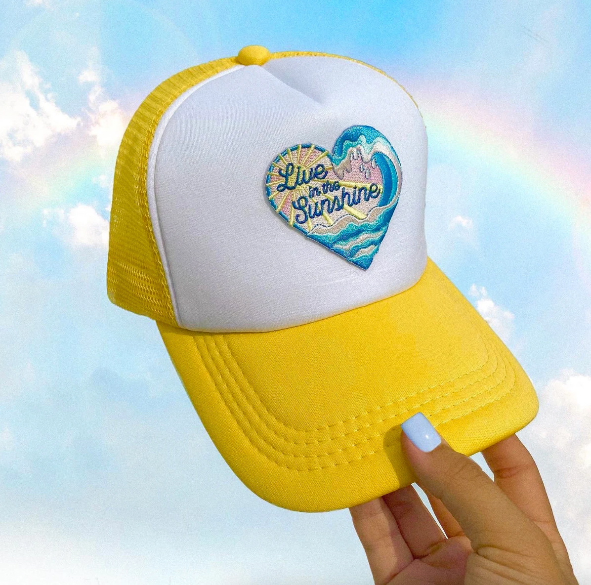 Electric Feels Company – Engroshandel Trucker hat - Dame – Lev i solskin Trucker Hat | Sommerhat1