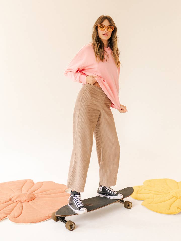 Trousers DAISY "Taupe" for wholesale by Moi Mili