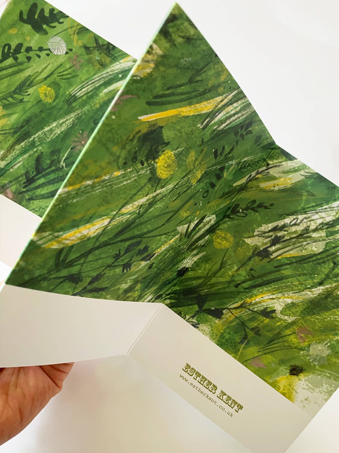 Esther Kent Design - Vente Carte de vœux classique - Carte Concertina Prairie3