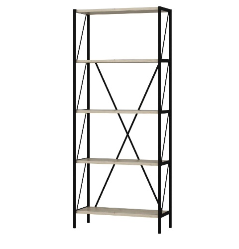 benjashop – wholesale Bookcase – Metal Leg Bookshelf - Senza2