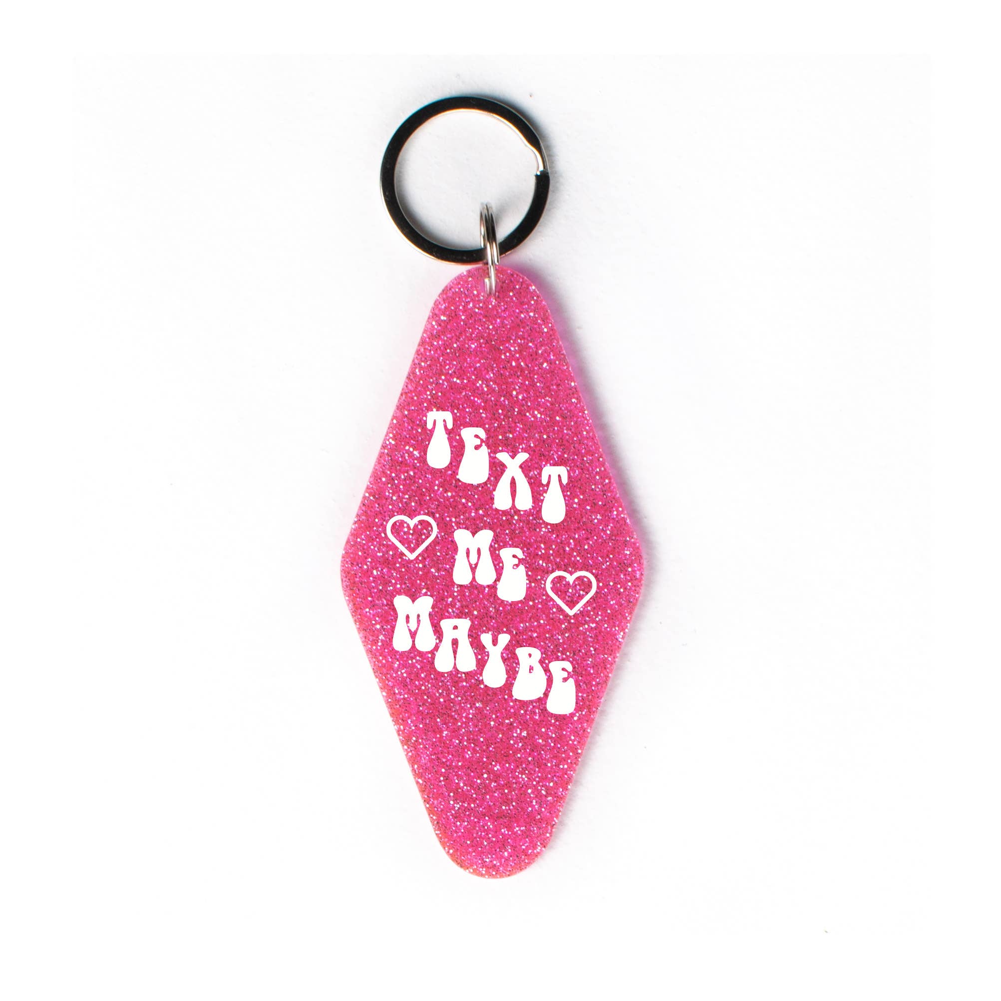 femfetti - Wholesale Keychain – Women's - Text Me Maybe Glitter Motel Keychain3