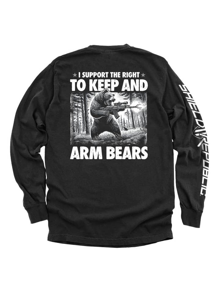 Shield Republic LLC - Wholesale Screen Printed T-Shirt - Men's - I Support the Right to Keep and Arm Bears