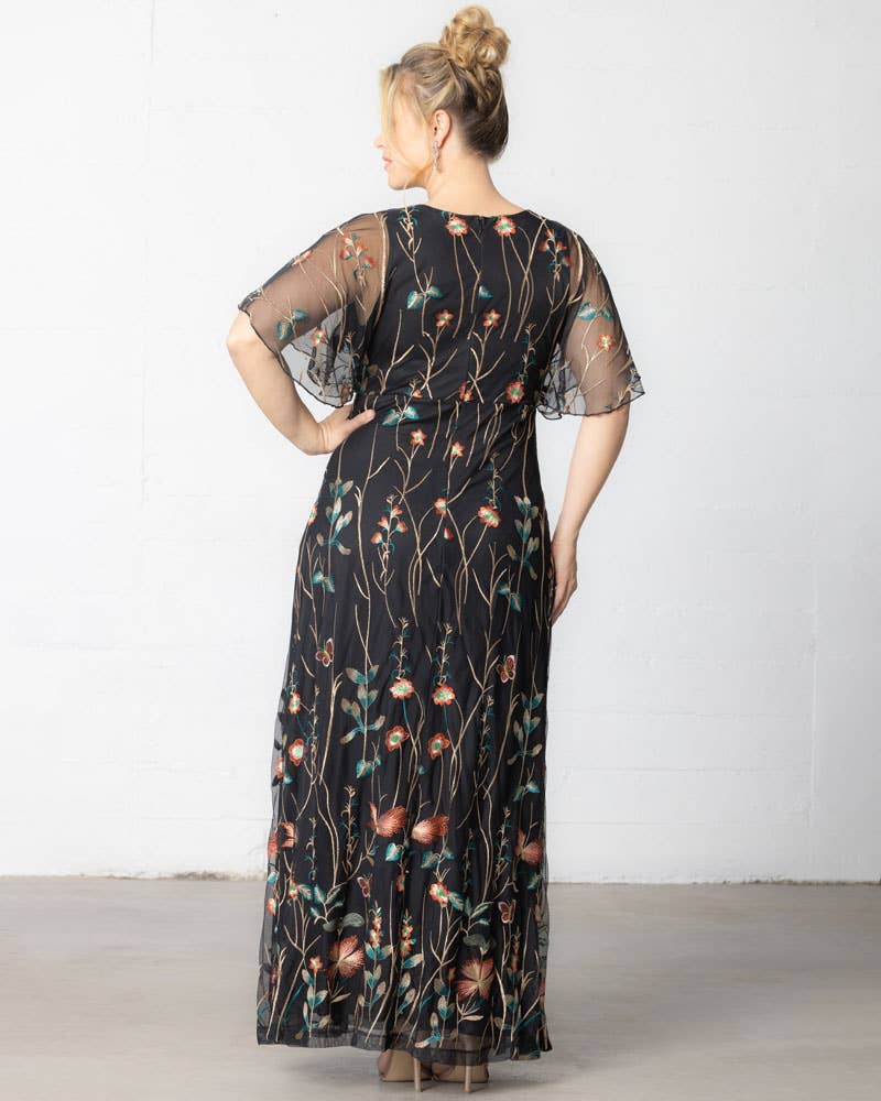 Kiyonna – wholesale Gown – Women's – Embroidered Elegance Evening Gown - Plus Size1