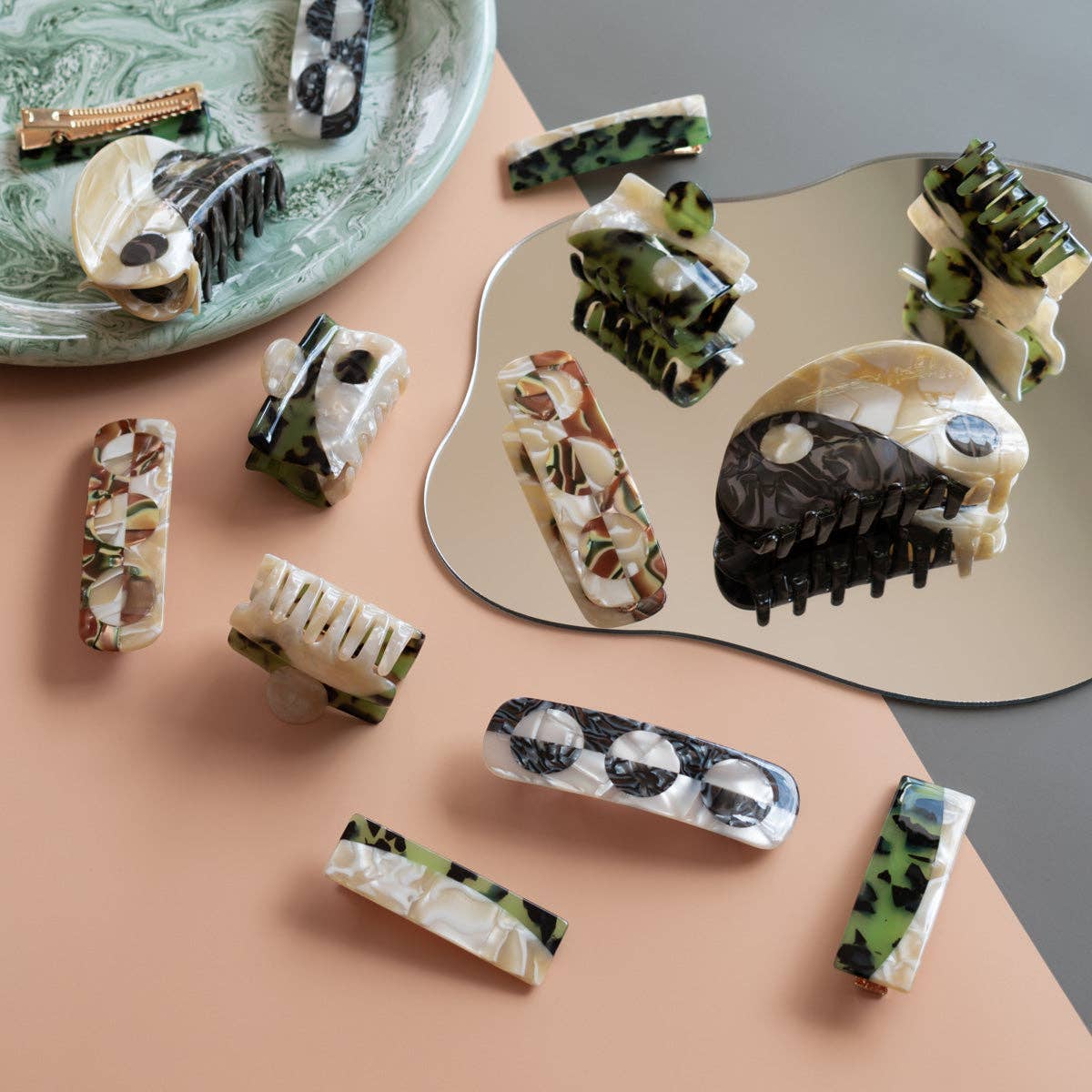 WINONA IRENE – wholesale Hårklämma - Dam – Original stor neutral Yin-Yang hårklo7