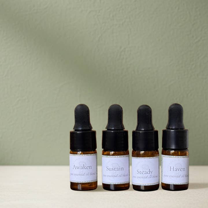Daily Rhythm - Pure Essential Oil Set - Grounded Day for wholesale by Tendril and Thistle