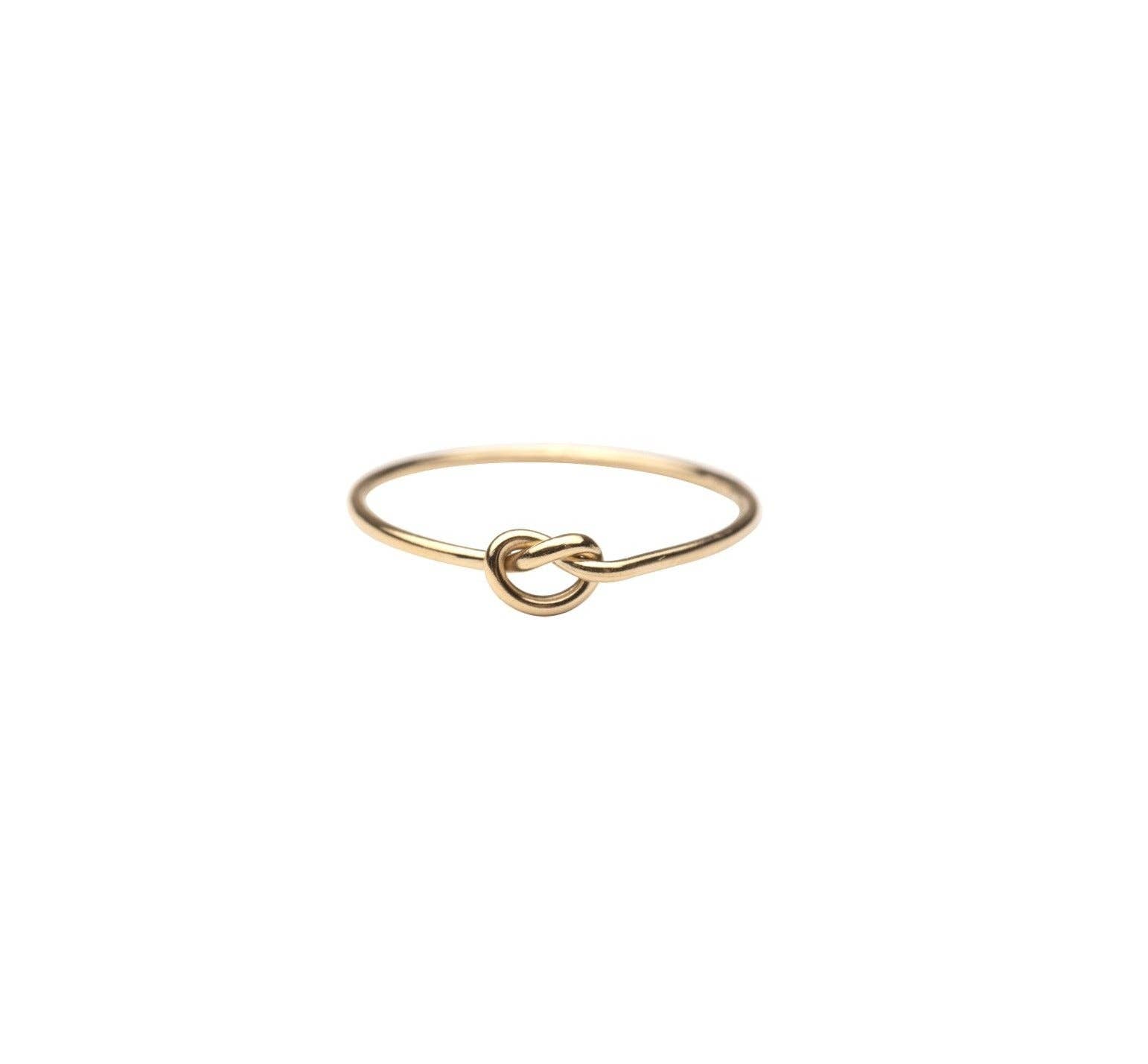 Rose Gypsy – wholesale Band/stacked ring – Gold Knot Ring2