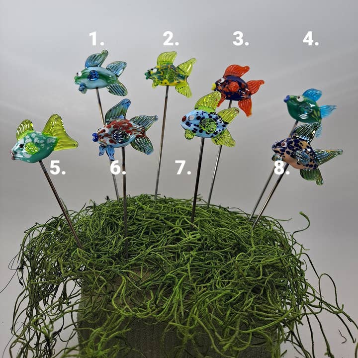 Sunshine Glass Gifts – Engroshandel Have/havestolpe – Glasfiskeplantevenner, stueplante og eventyrhaveindretning