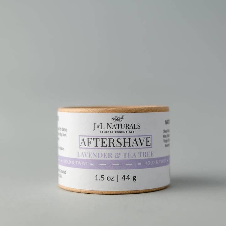 J&L Naturals – Engroshandel Aftershave - Herre – Aftershave Rub - naturlig, vegansk og fugtgivende aftershave balm1