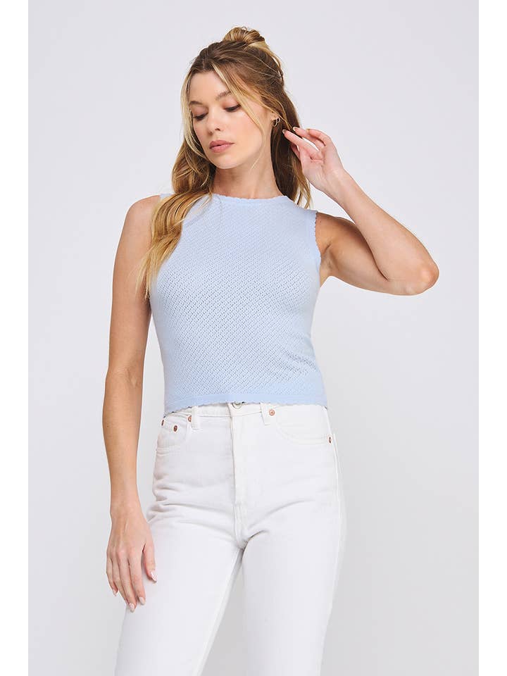 Allie Rose - Wholesale Tank Top - Women's - Soft Fine Gauge Delicate Pointell Tank4