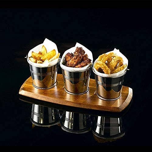 The Twiddlers - Wholesale Bucket/Pail - 12 Mini Metal Buckets with Handles