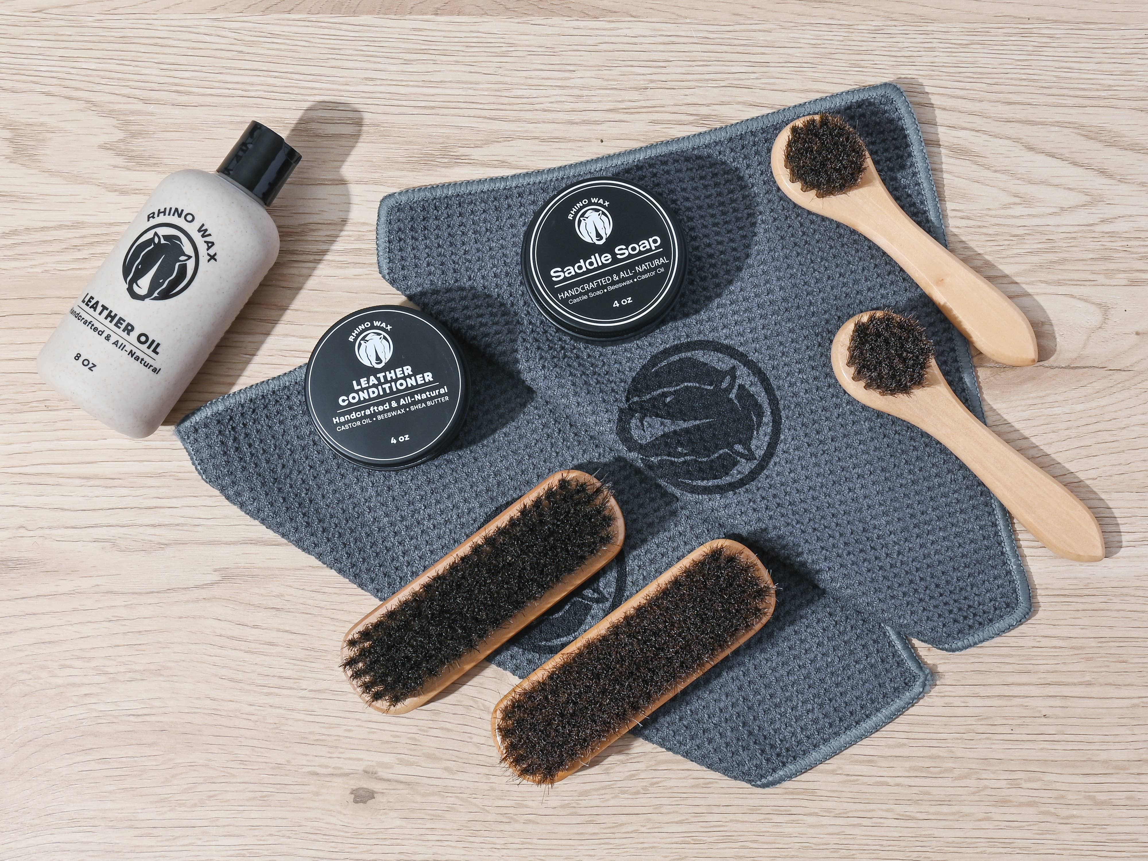 Rhino Wax - Wholesale Horse Conditioner/Grooming Aid - Horse Tack Complete Care Kit - 9 pieces1