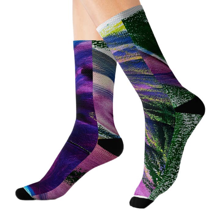 MEIAS DE HUMOR ROXO por atacado de Cloud Poetry