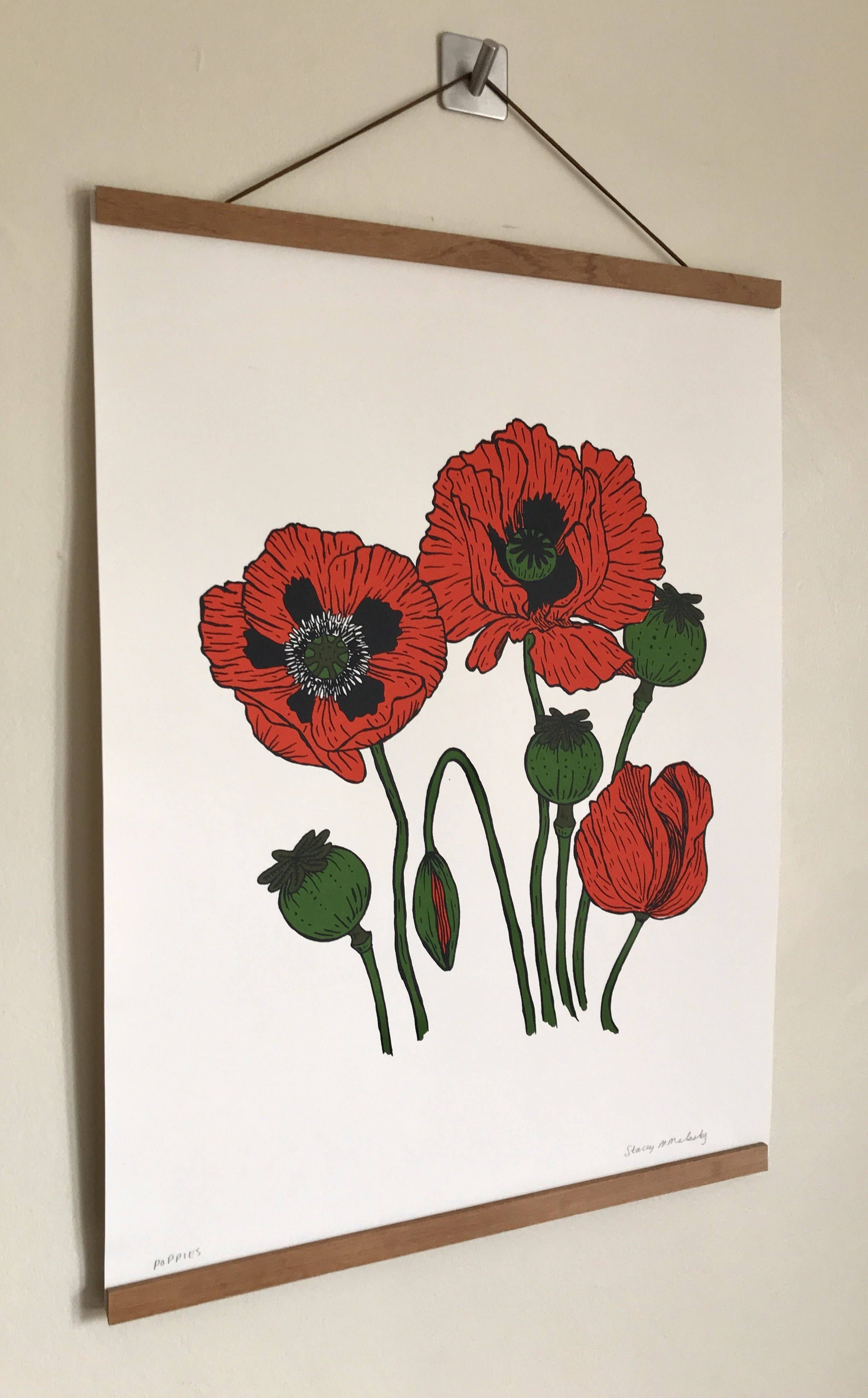 Stacey Malasky – Engroshandel Kunsttryk – Valmuer Print3