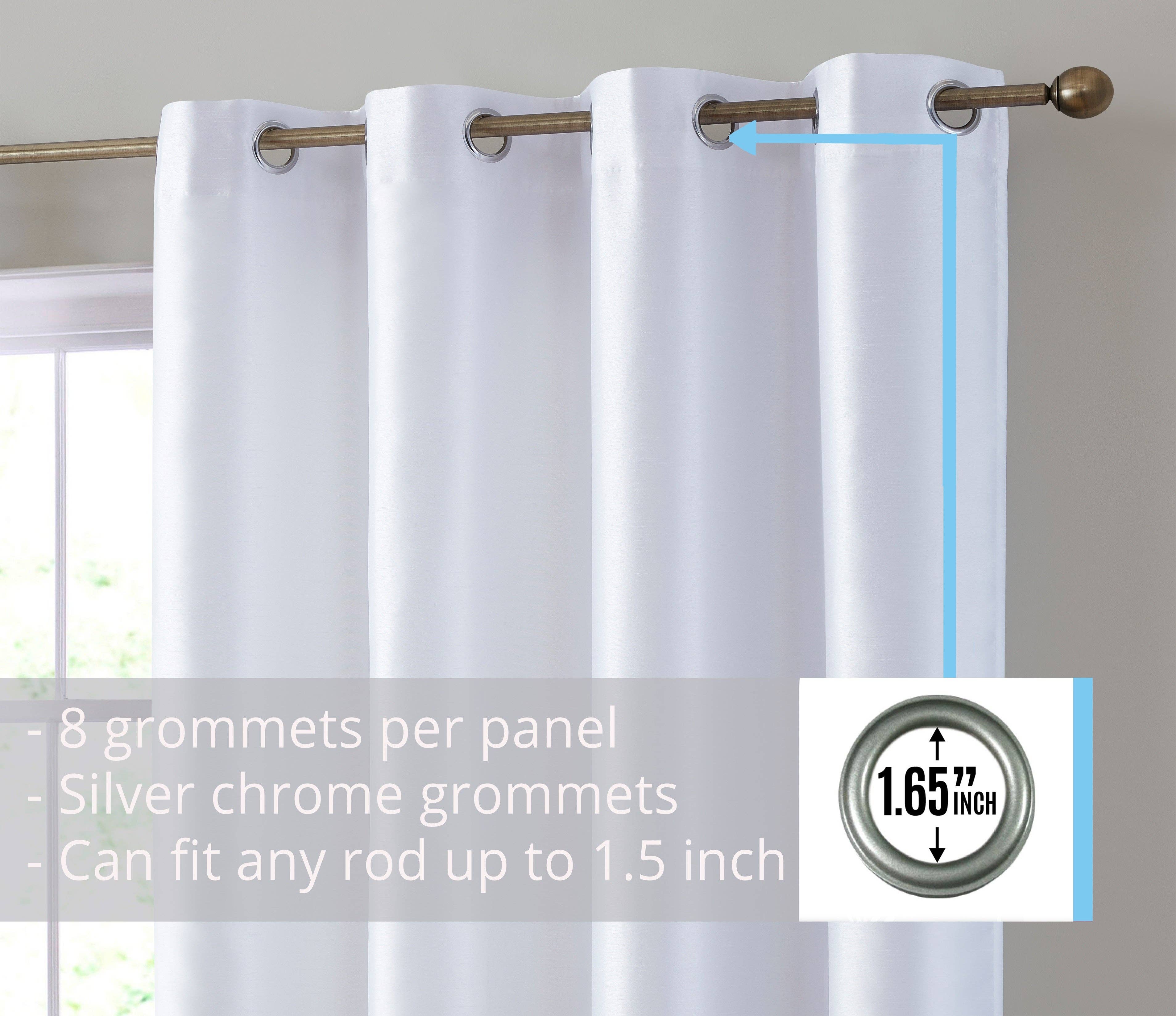 HLC.me - Wholesale Curtain - Jefferson Faux Silk Grommet Curtain Panels13