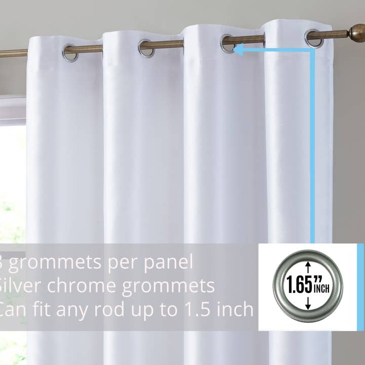 HLC.me - Wholesale Curtain - Jefferson Faux Silk Grommet Curtain Panels13