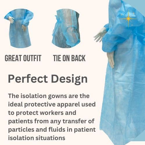 Sierra Socks - Wholesale Protective face mask/shield - Disposable Isolation Gowns, Medical & PPE Elastic Cuff Gowns7