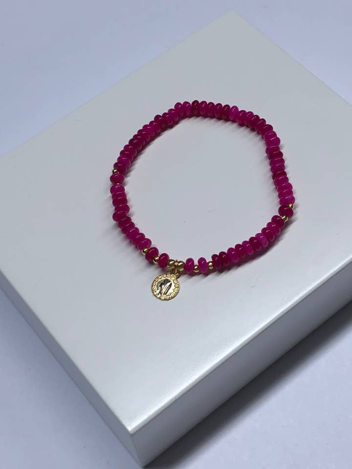Bracelet Subtle Sparkle Fuxia D argent 925 pour la vente par DEMARCA