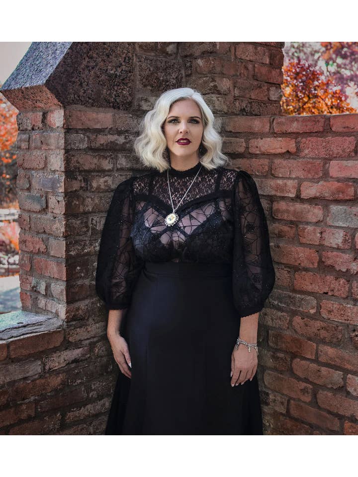 Ains&Elke StyleHaus - Wholesale Blouse - Women's - Mourning Blouse in Black Web2