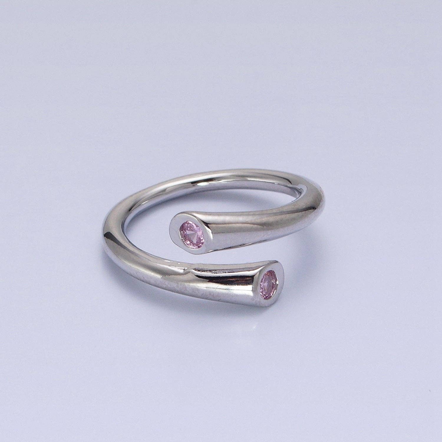 Aim Eternal - Vente Solitaire - Bague câlin en or délicate avec pierre CZ O-1789 ~ O-17948