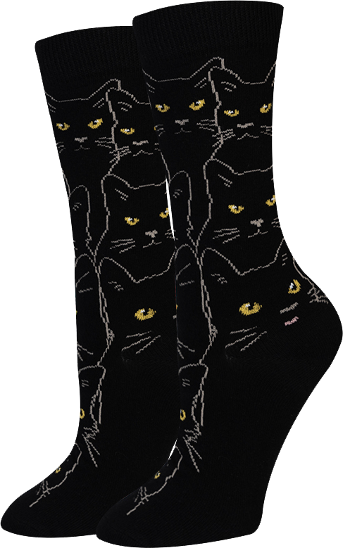 Schwarz Lucky Black Cat Socken für den Großhandel auf Faire0