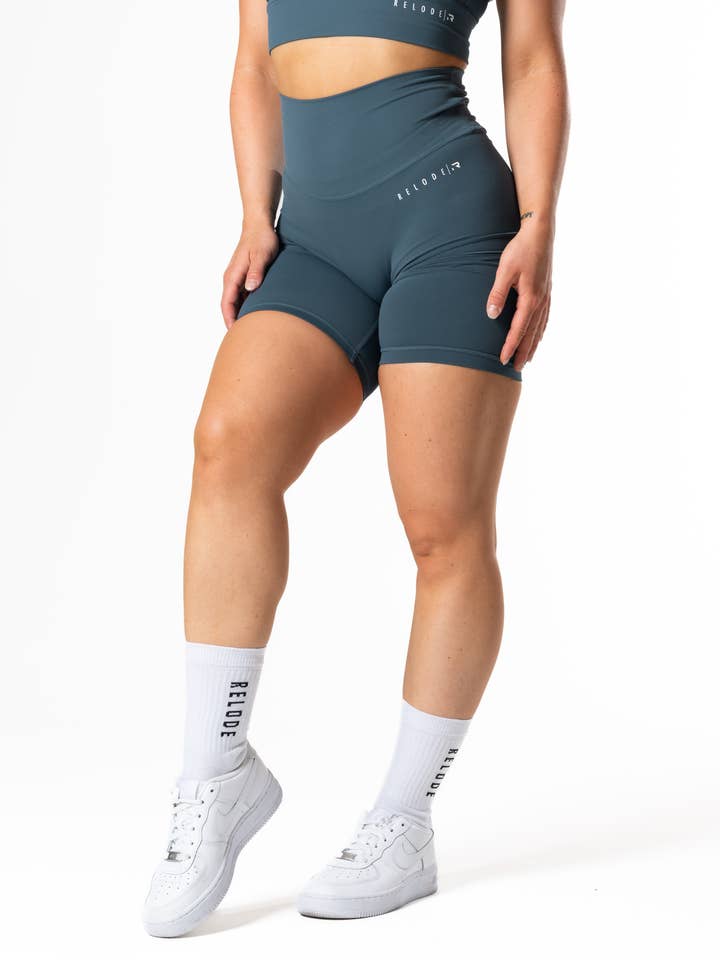 Pantalones cortos Mercy - Verde azulado para venta al por mayor de Relode AB