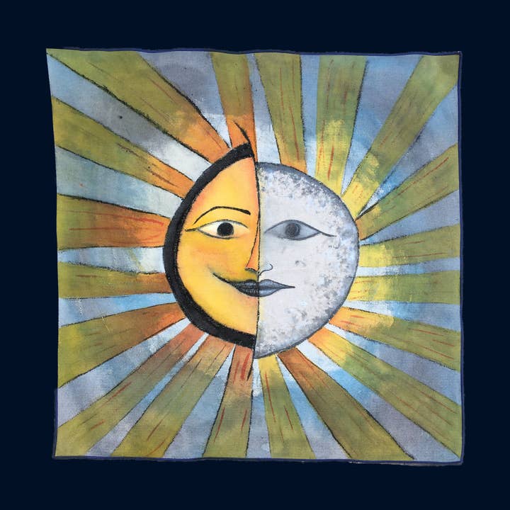 Vliegend canvas - Sun Moon 02 Tapestry voor wholesale door Eugenio Vazzano - Fatto in Sicilia
