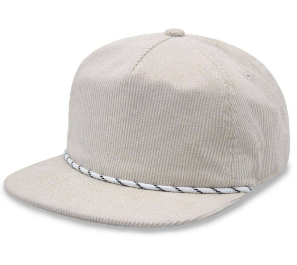 ThatsRad - Wholesale Flat Brim Cap - Unisex - Two Tone Corduroy Rope Snapback Hat 12